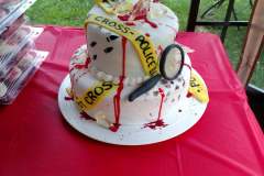 forensics graduation cake